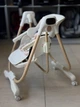 Дитячий стільчик для годування та гойдалка 3 в 1 Adbor Indigo V-8 Beige (з народження до 4 років, пульт ДК, електрогойдалка) - зображення 4