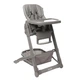 Детский стульчик для кормления 3 в 1 4Baby Icon Gray (экокожа, функция шезлонга, регулировка высоты, колеса) - изображение 2