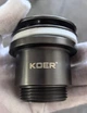 Донный клапан для раковины автоматический Koer PW-01-07 графит KR3404 - изображение 7
