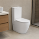 Унітаз-компакт Qtap Robin Ultra Quiet безобідковий із сидінням Soft-close QT13226089AW - зображення 1