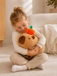 Капибара мягкая игрушка подушка сквишмеллоу антистресс подарок capybara с мандаринкой 30 см - изображение 2