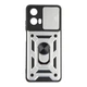 Чехол накладка Guard Shield Armor с кольцом для Motorola G24 Power Silver - изображение 3