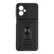 Чехол накладка Guard Shield Armor с кольцом для Motorola G55 Black - изображение 3