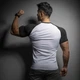 Футболка GYMSHARK Sport белый с черным M - изображение 2