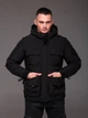 Зимова чоловіча куртка Nordic Frost на хутрі чорна з 10 кишенями (до -20°C) з вітрозахистом чорна розмір 4XL(56) - изображение 4