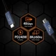 Дата кабель USB-C to USB-C 0.8m USB4 40Gbps 240W (48V/5A) 8K60Hz premium J5create (JUC29L08-N) J5create JUC29L08-N 1070065 - изображение 5