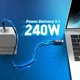 Дата кабель USB-C to USB-C 0.8m USB4 40Gbps 240W (48V/5A) 8K60Hz premium J5create (JUC29L08-N) J5create JUC29L08-N 1070065 - изображение 6
