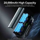 Батарея универсальная Vention 20000 mAh 165W Gray TFT Display Type (FKFH0) - изображение 8