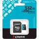 Карта памяти Kingston 512GB microSDXC сlass 10 UHS-I U3 V30 A2 Canvas Go Plus G4 (SDCG4/512GB) - изображение 3