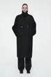 Пальто жіноче COS oversized double-breasted wool coat 1245359001 L Чорний - изображение 7