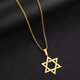 Стильний Кулон-амулет "Зірка Давида" на ланцюзі 42*30 мм [A4551] Zhijia Jewelry - зображення 5