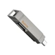 USB флеш-накопичувач Hoco UD14 Clever 64 ГБ USB-A/Type-C Сірий металік - изображение 4