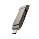 USB флеш-накопичувач Hoco UD15 Clever 256 ГБ USB-A/Type-C Сірий - изображение 3
