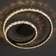 Потолочная LED люстра с пультом 80W два акриловых кольца 3000-6500K корпус черный Svet SY-33037/420 MB - изображение 2