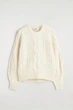 Джемпер жіночий COS cable-knit wool-cashmere jumper 1304888001 M Кремовий - изображение 6