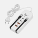 Сетевое зарядное устройство 66W на 2 USB со встроенными кабелями, быстрая зарядка для смартфонов и гаджетов - изображение 1