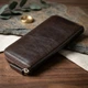 Кожаное женское глянцевое портмоне GRANDE PELLE 11466 Коричневый - изображение 4