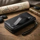 Чоловічий клатч на два відділення з натуральної шкіри ST Leather 22531 Чорний - зображення 4