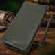 Красивий шкіряний гаманець на три відділення ST Leather 23110 Зелений - зображення 4