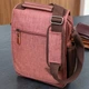 Вместительная мужская сумка из текстиля 21262 Vintage Коричневая - изображение 1