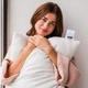 Подушка антиаллергенная №744 "Julia" EcoSilk трикотаж (упругая) 70*70 - изображение 15