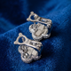 Серьги Fashion Jewelry из медицинского серебра в виде клевера - изображение 2