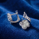 Серьги Fashion Jewelry из медицинского серебра в виде клевера - изображение 3