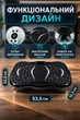 Виброплатформа фитнес-тренажер для похудения с Bluetooth, дисплеем, пультом и эспандерами – вибрационная платформа для домашних тренировок с массажной поверхностью Черный (md-17146) - изображение 2