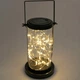 Декоративный солнечный LED фонарь Lumiled Abrela 30 см IP44 Теплый свет 3000K (Настольно-подвесной светильник для сада и террасы) - изображение 6