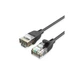 Патч-корд 0.5м, UTP cat 6A RJ-45 slim black Vention (IBIBD) - изображение 1