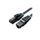 Патч-корд 3м, UTP cat 6 RJ-45 flat black Vention (IBJBI) - зображення 1
