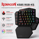 Беспроводная, одноручная механическая клавиатура REDRAGON K585-KS, красные свитчи, RGB 16 режимов, 7 макро-клавиш - изображение 11
