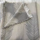 Муслиновый плед-покрывало Mallory Home 3-слойный двусторонний 210×250 см серый/бежевый листья - изображение 8