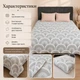 Муслиновый плед-покрывало Mallory Home 3-слойный двусторонний 200×230 см темно-серый листья - изображение 2
