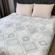 Муслиновый плед-покрывало Mallory Home 3-слойный двусторонний 200×230 см светло-серый сердце - изображение 7