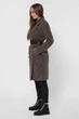 Пальто жіноче в клітинку X-Woyz PL-8847-26 58312 L коричневий - изображение 3