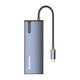Порт-реплікатор ColorWay Docking Station USB-C 6-в-1 Type C PD 100W/USB3.0х3/HDMI 4К/RJ45 (CW-HUB02) - зображення 7