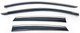Ветровики на окна с хромом (4 шт, Niken) для Seat Leon 2013-2020 гг - изображение 2