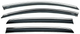 Ветровики на окна с хромом (4 шт, Niken) для Volkswagen Golf 6 2008-2014 гг - изображение 1