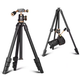 Штатив профессиональный QZSD Q160S с шаровой головкой 126 см Black (3_08648) - изображение 2