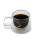 Стеклянная кофейная чашка с двойным дном Kaktus Coffee прозрачный 180 мл - изображение 4