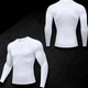 Мужской компрессионный термо-лонгслив (White, Premium Fit) М - изображение 2