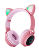 Дитячі навушники з вушками для дітей блютуз бездротові lcd планшет для малювання зі стилусом фотоапарат 3в1 електронна дошка для малювання подарунок для дівчинки рожевий 69514 - зображення 11