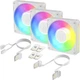 Набор вентиляторов Arctic BioniX P12 A-RGB 120 мм 3-Pack White (ACFAN00338A) - изображение 1