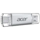 USB флеш накопитель Acer 32GB UP300 Silver USB 3.2/Type-C (BL.9BWWA.588) - изображение 2