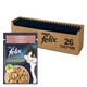 Вологий корм для котів Purina Felix Sensations Sauces з лососем та креветками в соусі (26х85г) - зображення 1