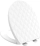 Сидіння - кришка для унітазу Fabrika LEATHER LINE OVAL soft close поліпропілен (FK-P4044) - изображение 1