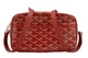 Премиальная сумка через плечо Goyard красного цвета. - изображение 1