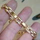 Браслет Xuping Jewelry 9мм довжина 17-19см медичне золото позолота 18К 2414 - зображення 3