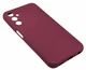 Чохол Silicone Case для Samsung Galaxy A24 / A245 бампер із мікрофіброю бордовий - зображення 3